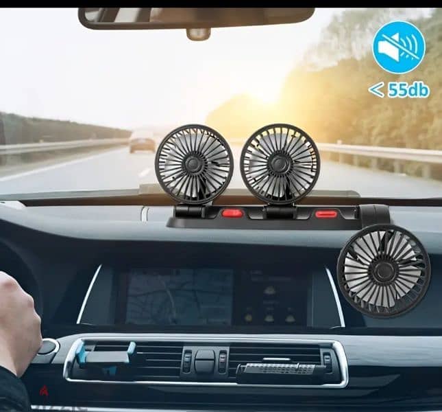 Universal Car Fan excellent Cooling 2 speed adjustable 4