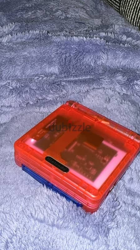 fully renewed clear pink nintendo ags101 gameboy advance with charger 1