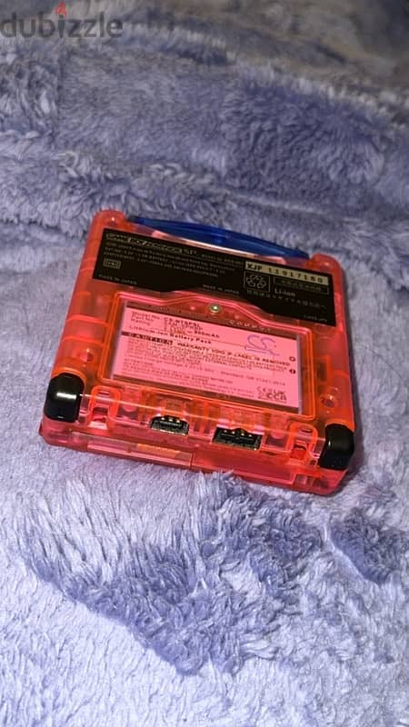 fully renewed clear pink nintendo ags101 gameboy advance with charger 2