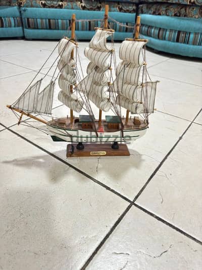 Beautiful wooden ship decoration