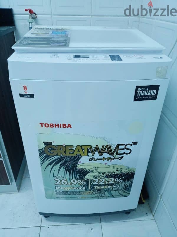 Toshiba 8 KG Waranty upto 2027 irgent sale 0