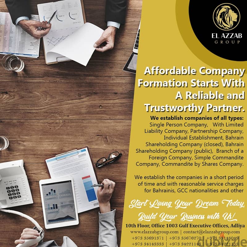 Start Big or Star small! Company formation for only 49 bd 0