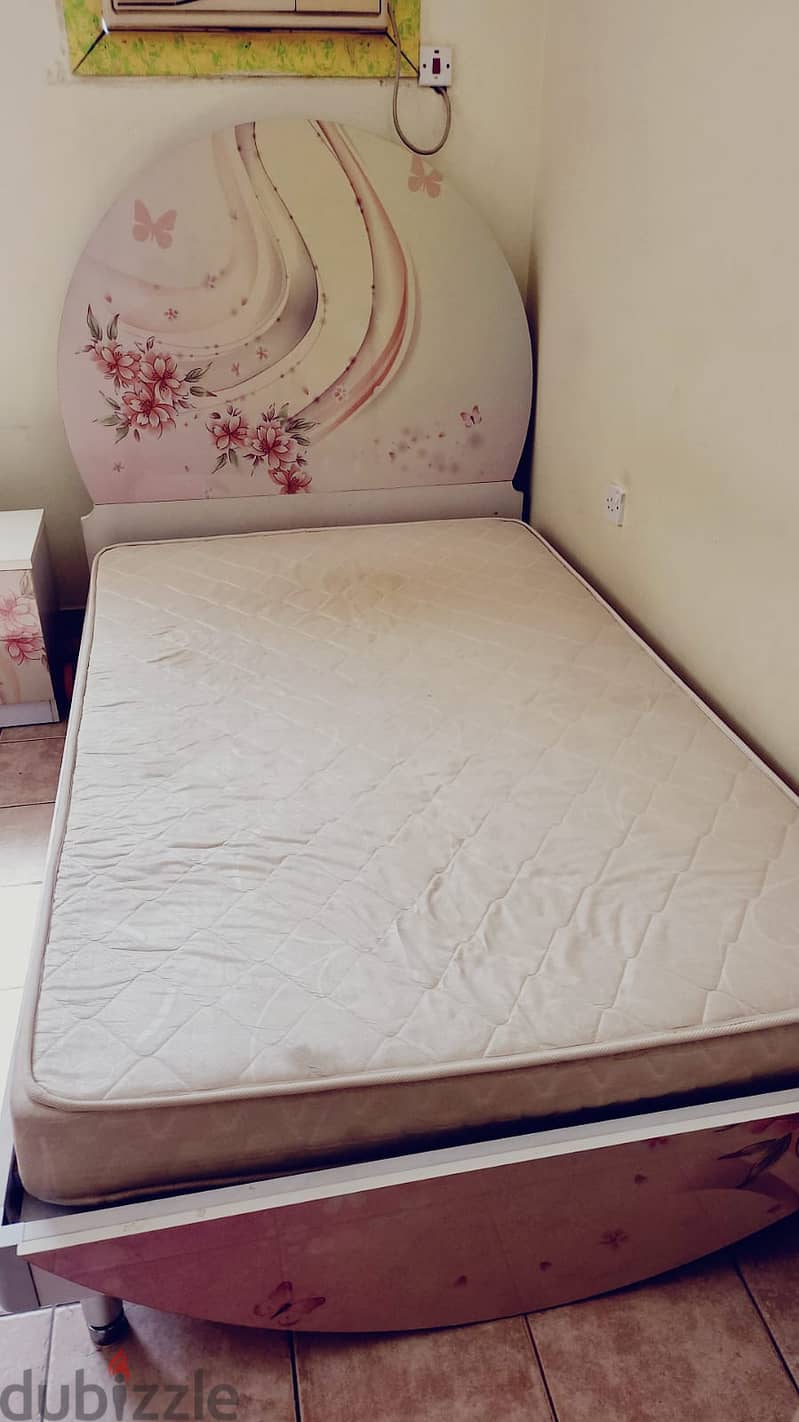 Single Bed with Medicated Orthopedic mattress. Good quality. Barely Used 5