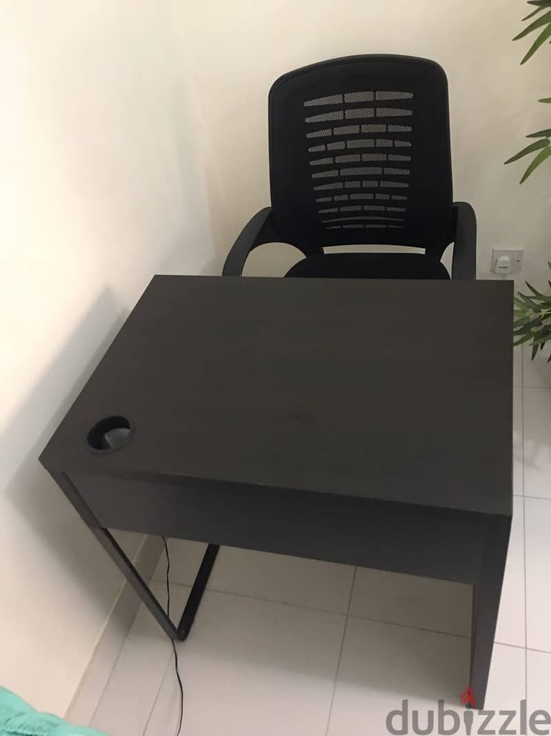 Ikea Desk Table with drawer & office chair "New Condition 12