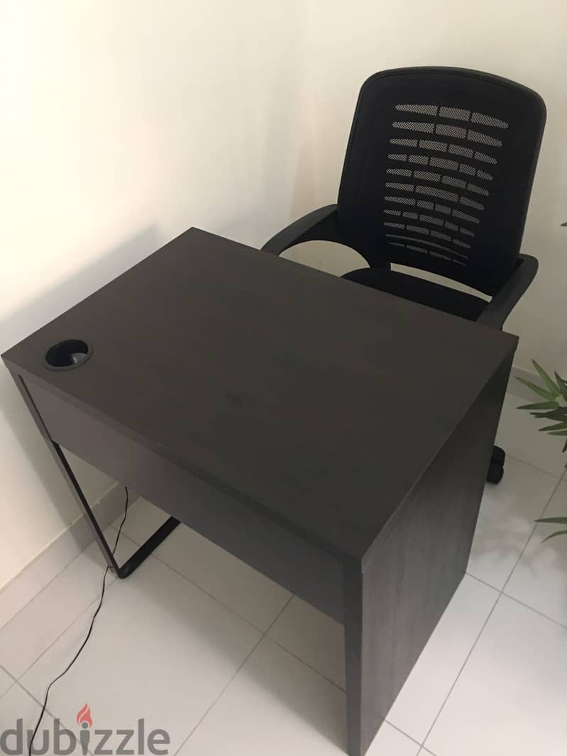 Ikea Desk Table with drawer & office chair "New Condition 13