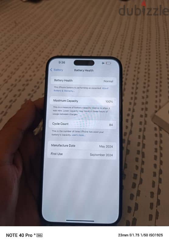 iPhone 15 pro max 256gb warranty till September 2025 1