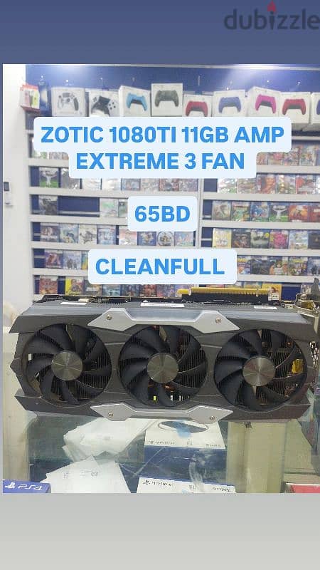 ZOTIC 1080TI 11GB AMP EXTREME 3 FAN 0