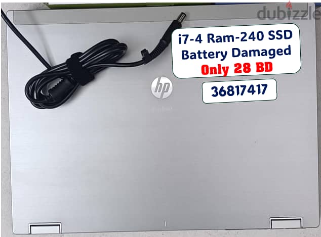 Laptop hp EliteBook 8440p Core i7/ 4 GB RAM/ 2.6 GHz /240 SSD/ Cam 0