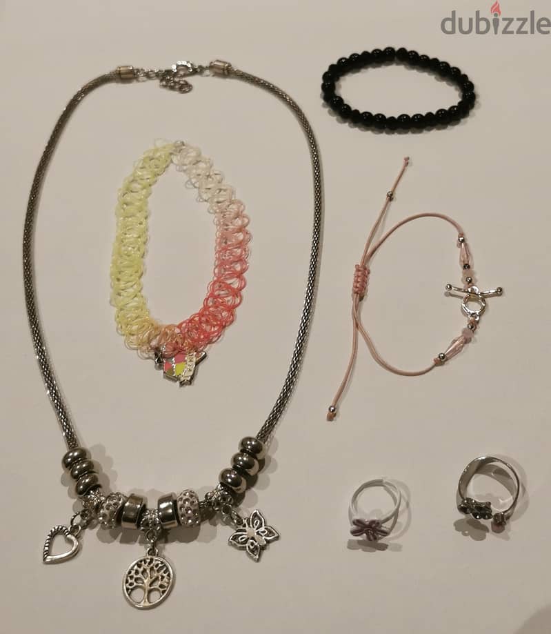 Jewelry (necklace, choker, 2bracelets & 2rings) 0