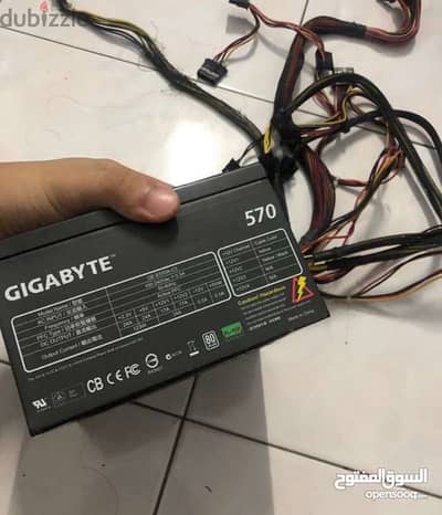 power supply 570w gigabyte بور سبلاي