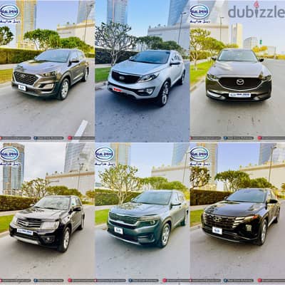 SUV'S FOR SALE. . . . TUCSON ,MAZDA CX5, SELTOS , SPORTAGE, VITARA .