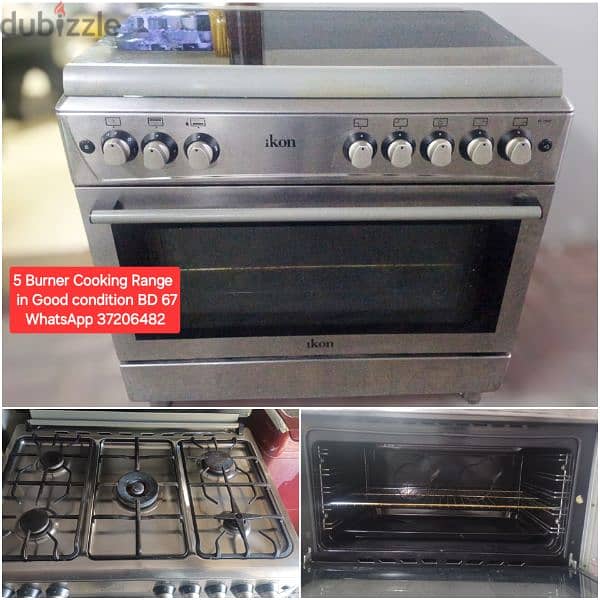 Cooking range and other items for sale with Delivery 19