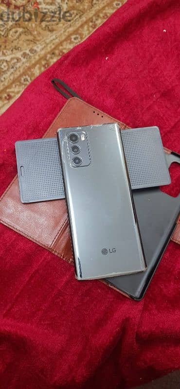 LG Wing 5g 8gb ram 256 storage with fixed product and with cover book 8