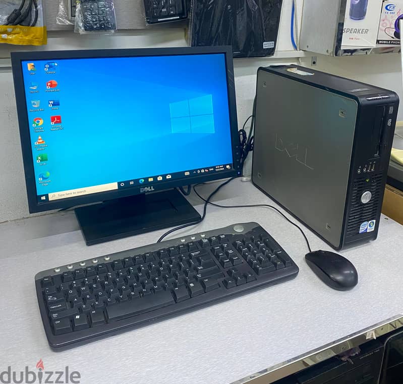 Dell SFF Core 2Duo Fast Working Computer Set With 19"Monitor 500GB HDD 1