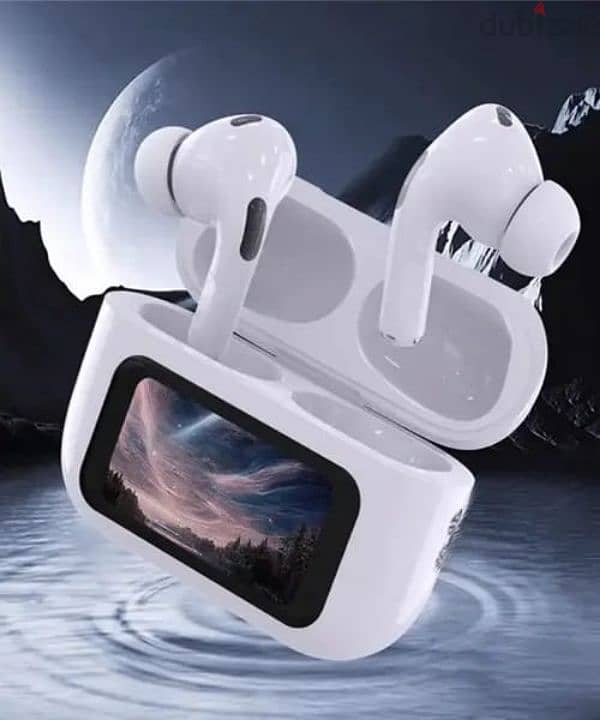 Touch Screen Bluetooth Headset With Screen TWS Active Noise Reduction 0