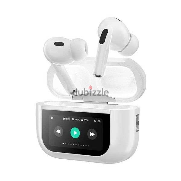 Touch Screen Bluetooth Headset With Screen TWS Active Noise Reduction 5