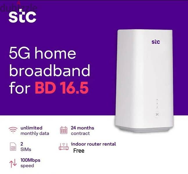 STC 5G, Sim + Mifi or Router free home broadband all over Bahrain 4