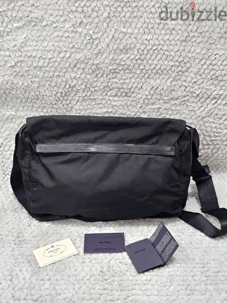 Prada Black Tessuto Nylon Shoulder Bag 1