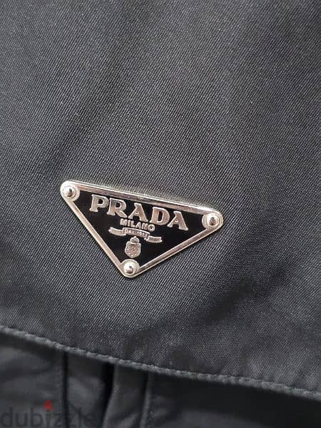 Prada Black Tessuto Nylon Shoulder Bag 11