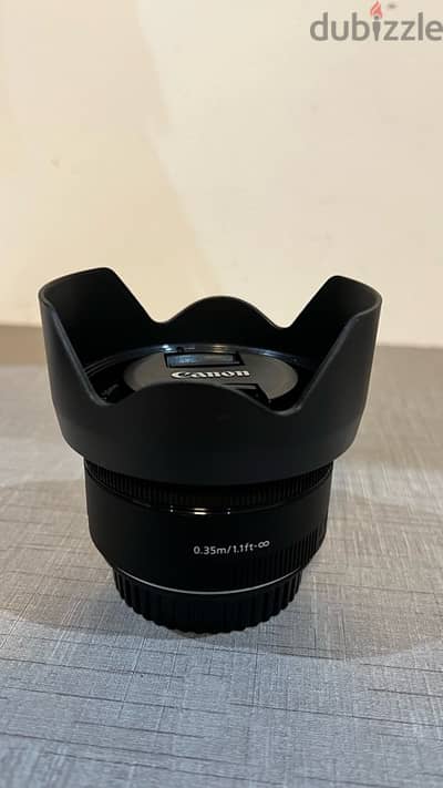 Canon 50mm efs lens with lens hood