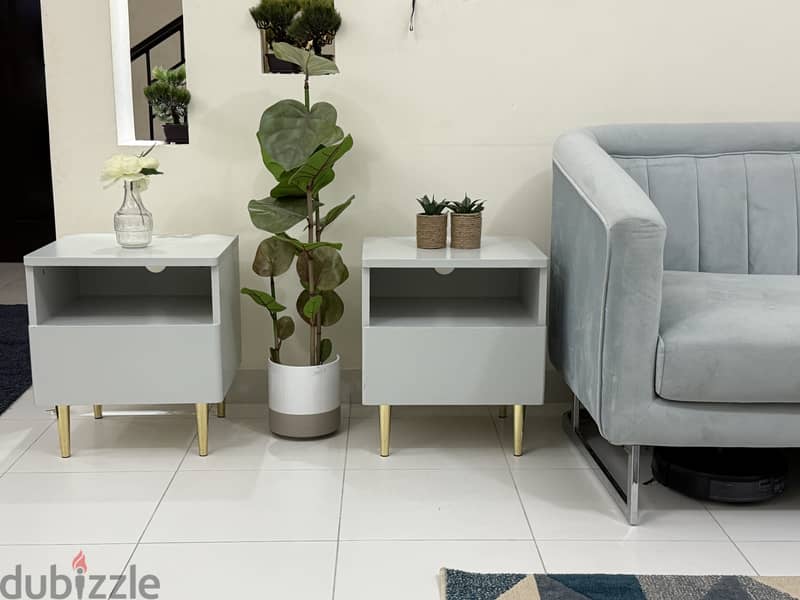 Elegant home center side tables two No heavy duty 2