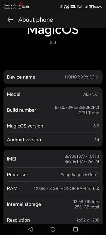 HONOR X 9b 5