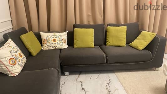 Grey sofa - L shape  - made in Vietnam