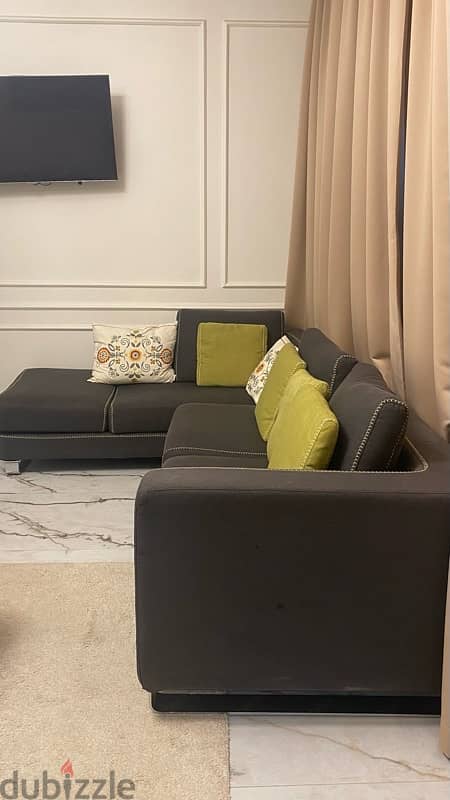 Grey sofa - L shape  - made in Vietnam 1