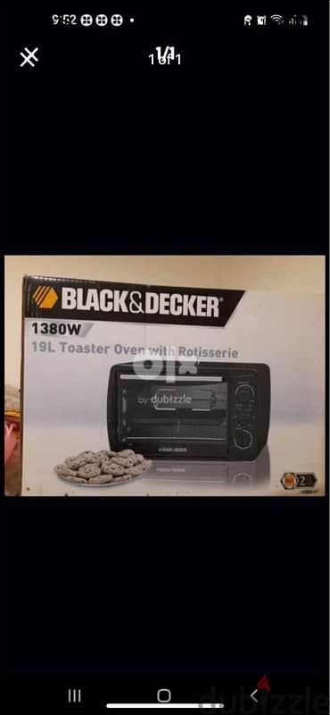 black and decker electric oven