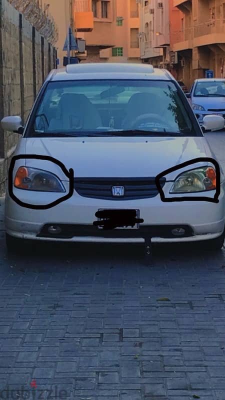 honda civic 2002 2004 headlight for sell 0