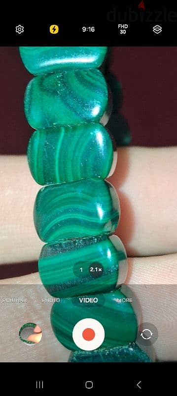 malachite bracelet, سوارة حجر الملكايت 1