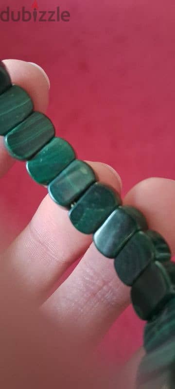 malachite bracelet, سوارة حجر الملكايت 2