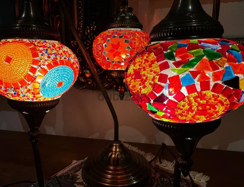 Turkish Mosaic Table Swan Lamp - Handmade, bought from Istanbul Bazar 2