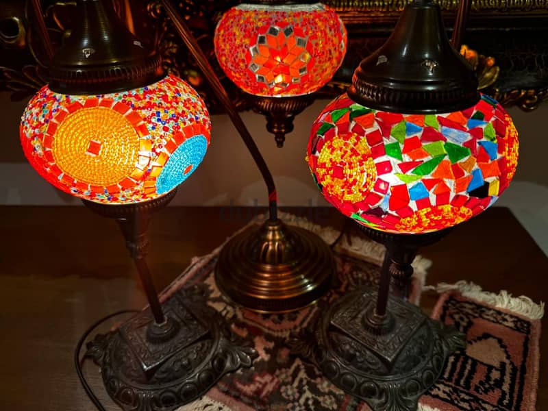 Turkish Mosaic Table Swan Lamp - Handmade, bought from Istanbul Bazar 6