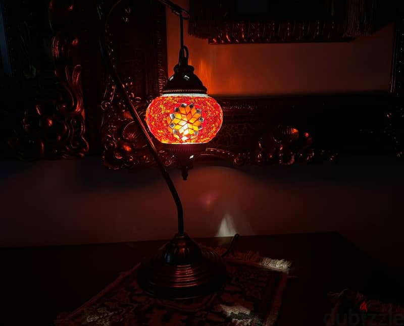 Turkish Mosaic Table Swan Lamp - Handmade, bought from Istanbul Bazar 8