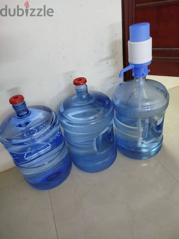 water bottle 3 almanhal with pump Watsapp 33990572 0