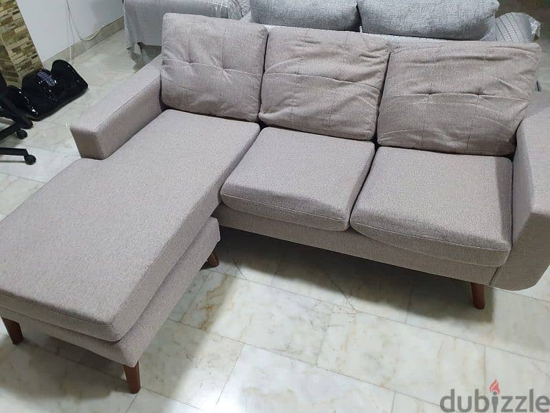 3 Seater - L Shape Couch 1