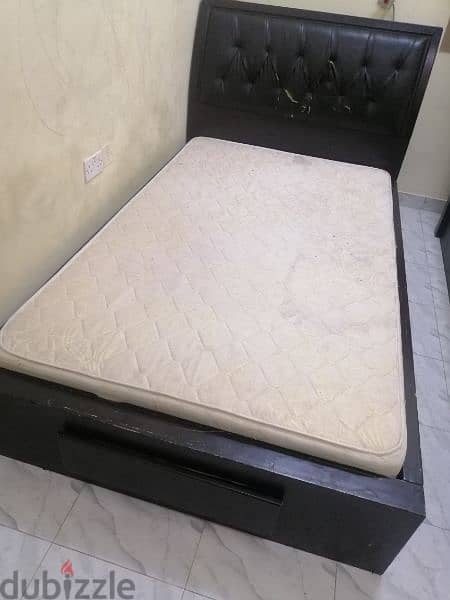 Double bed 2 sides table,, 6 door cupboard & dressing & 2 single bed 2