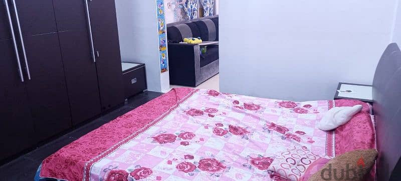 one studio flat for rent sanad near gulf university full furnished 2