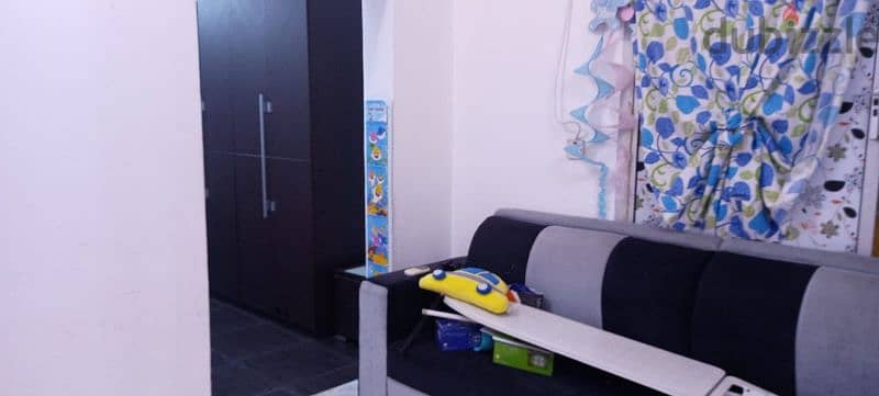 one studio flat for rent sanad near gulf university full furnished 3