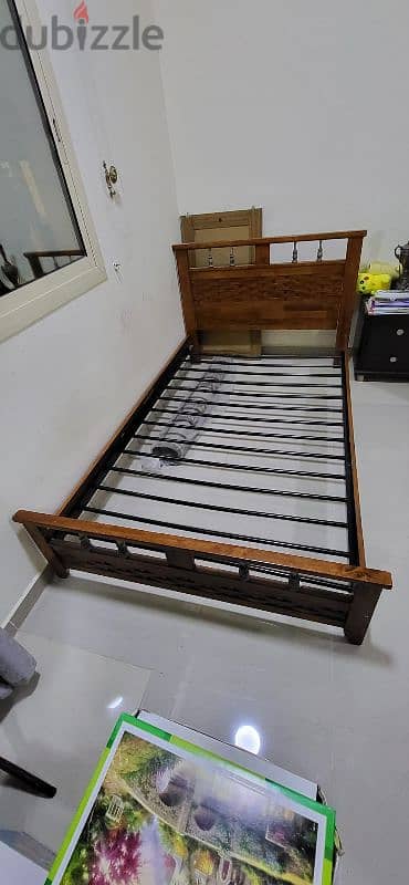 Twin Bed - 120×200 cm with mattress, good quality wood 3