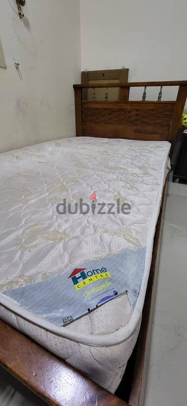 Twin Bed - 120×200 cm with mattress, good quality wood 5