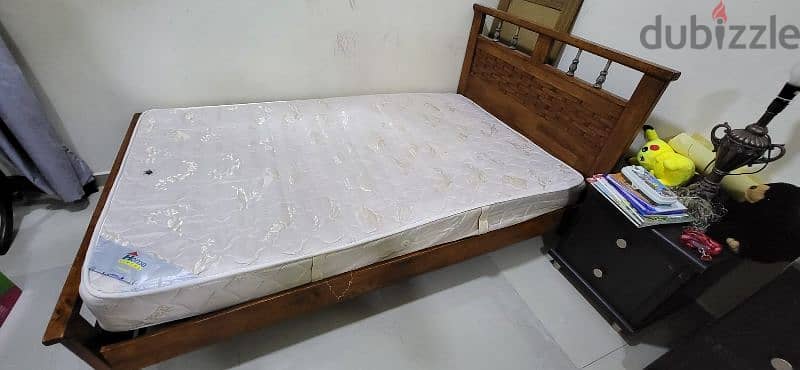 Twin Bed - 120×200 cm with mattress, good quality wood 6