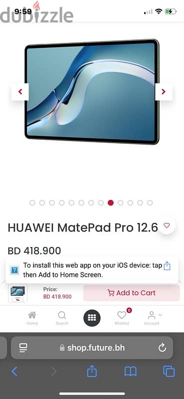 HUAWEI MATEPAD PRO 12.6 inch 256 GB 1