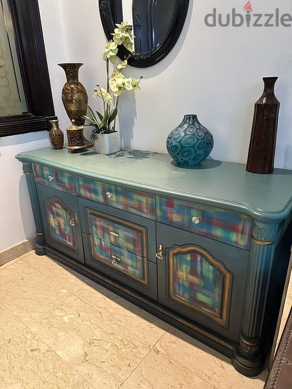 sideboard and tv table in excellent condition 0