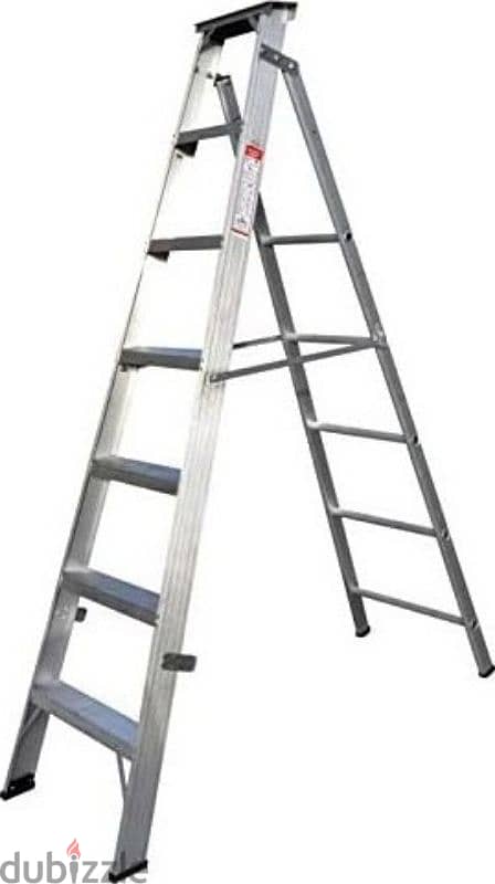 6 Step Aluminum Folding Ladder 0