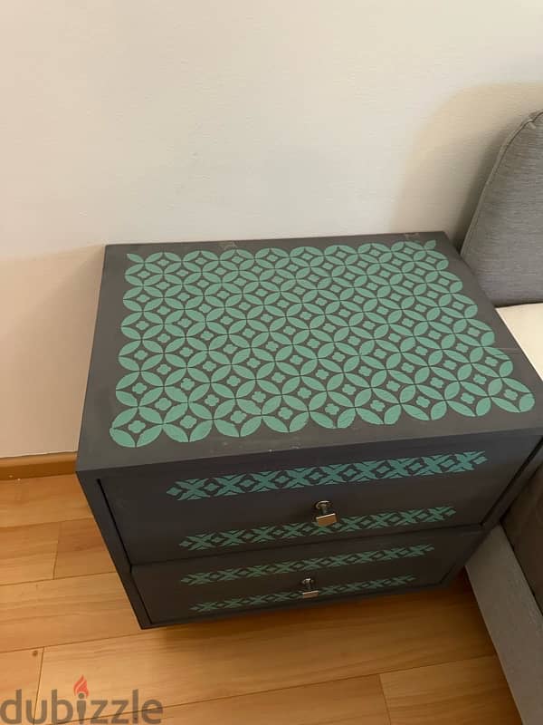 bed mattress two side table 2 available 0