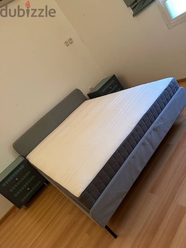 bed mattress two side table 2 available 2