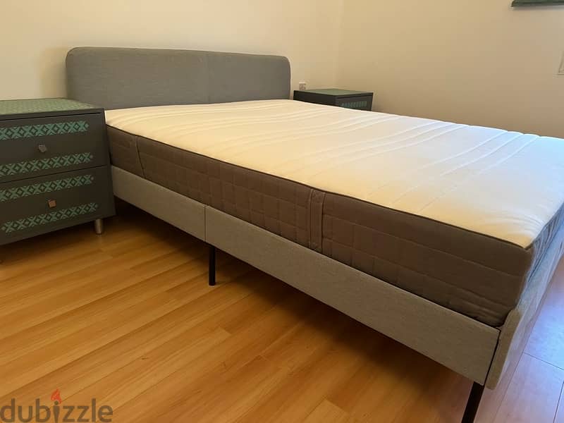 bed mattress two side table 2 available 3