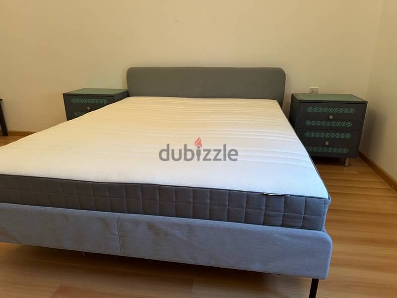 bed mattress two side table 2 available 4